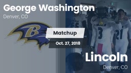 Matchup: George Washington vs. Lincoln  2018