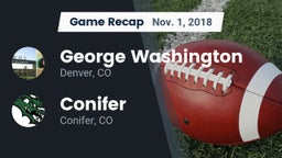 Recap: George Washington  vs. Conifer  2018
