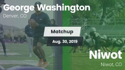 Matchup: George Washington vs. Niwot  2019