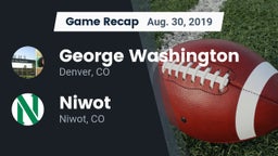 Recap: George Washington  vs. Niwot  2019