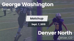 Matchup: George Washington vs. Denver North  2019