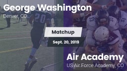 Matchup: George Washington vs. Air Academy  2019