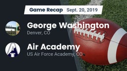 Recap: George Washington  vs. Air Academy  2019