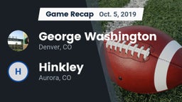 Recap: George Washington  vs. Hinkley  2019