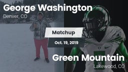 Matchup: George Washington vs. Green Mountain  2019