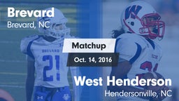 Matchup: Brevard  vs. West Henderson  2016