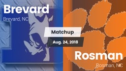 Matchup: Brevard  vs. Rosman  2018
