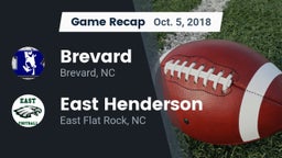 Recap: Brevard  vs. East Henderson  2018