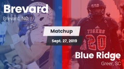 Matchup: Brevard  vs. Blue Ridge  2019