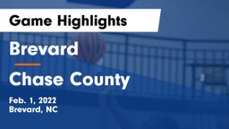Brevard  vs Chase County  Game Highlights - Feb. 1, 2022