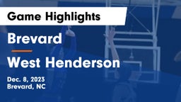 Brevard  vs West Henderson  Game Highlights - Dec. 8, 2023