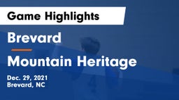Brevard  vs Mountain Heritage  Game Highlights - Dec. 29, 2021
