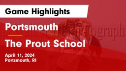 Portsmouth  vs The Prout School Game Highlights - April 11, 2024