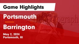 Portsmouth  vs Barrington  Game Highlights - May 2, 2024