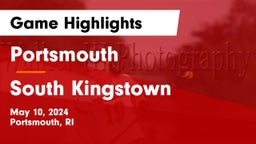 Portsmouth  vs South Kingstown  Game Highlights - May 10, 2024