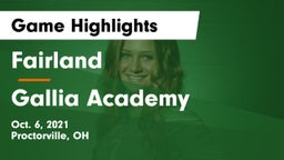 Fairland  vs Gallia Academy Game Highlights - Oct. 6, 2021