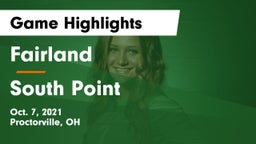 Fairland  vs South Point  Game Highlights - Oct. 7, 2021