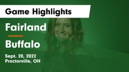 Fairland  vs Buffalo  Game Highlights - Sept. 20, 2022