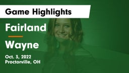 Fairland  vs Wayne  Game Highlights - Oct. 3, 2022