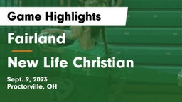 Fairland  vs New Life Christian Game Highlights - Sept. 9, 2023