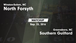 Matchup: North Forsyth High vs. Southern Guilford  2016