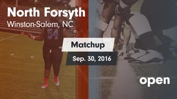 Matchup: North Forsyth High vs. open 2016