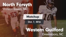 Matchup: North Forsyth High vs. Western Guilford  2016