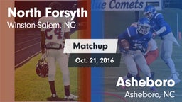 Matchup: North Forsyth High vs. Asheboro  2016