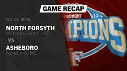 Recap: North Forsyth  vs. Asheboro  2016