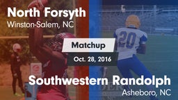 Matchup: North Forsyth High vs. Southwestern Randolph  2016