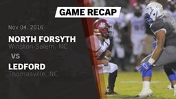 Recap: North Forsyth  vs. Ledford  2016