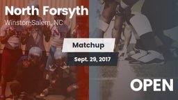 Matchup: North Forsyth High vs. OPEN 2017
