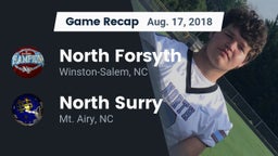 Recap: North Forsyth  vs. North Surry  2018