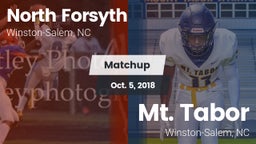 Matchup: North Forsyth High vs. Mt. Tabor  2018