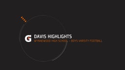 Wynnewood football highlights Davis Highlights
