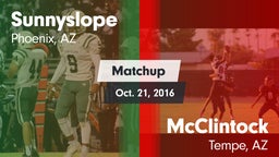 Matchup: Sunnyslope High vs. McClintock  2016