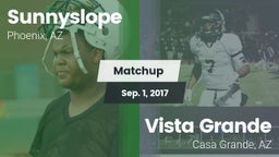 Matchup: Sunnyslope High vs. Vista Grande  2017