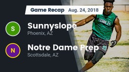 Recap: Sunnyslope  vs. Notre Dame Prep  2018