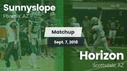 Matchup: Sunnyslope High vs. Horizon  2018