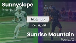 Matchup: Sunnyslope High vs. Sunrise Mountain  2018