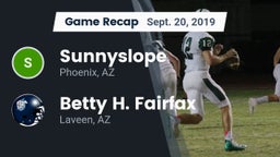 Recap: Sunnyslope  vs. Betty H. Fairfax 2019