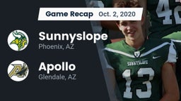 Recap: Sunnyslope  vs. Apollo  2020