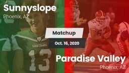 Matchup: Sunnyslope High vs. Paradise Valley  2020