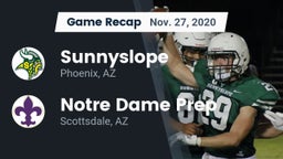 Recap: Sunnyslope  vs. Notre Dame Prep  2020