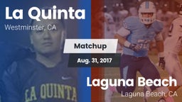 Matchup: La Quinta High vs. Laguna Beach  2017