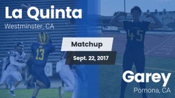 Matchup: La Quinta High vs. Garey  2017