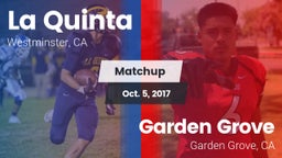 Matchup: La Quinta High vs. Garden Grove  2017