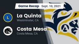 Recap: La Quinta  vs. Costa Mesa  2021