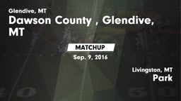 Matchup: Dawson County High vs. Park  2016