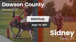Matchup: Dawson County High vs. Sidney  2017